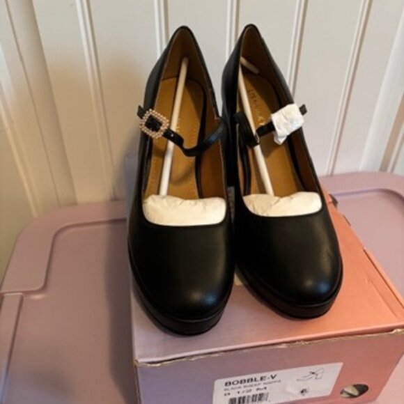 NWT Lisa Vicky Black Bobble Platform Maryjane Pump - 8 1/2 Women - Picture 5 of 10